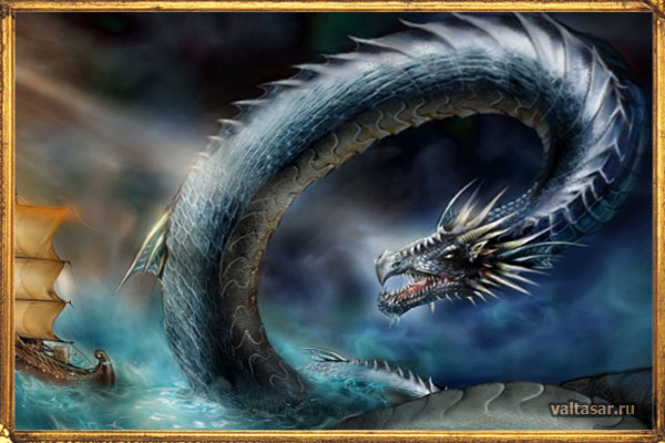 Морской змей - таинственное чудовище из темных глубин