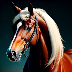 белогривый конь