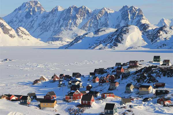 Гренландия - вид на поселение