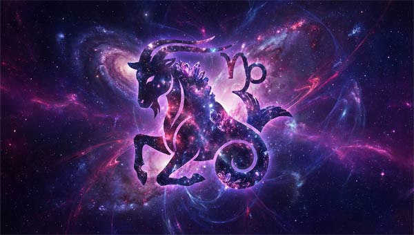 Козерог на фоне звездного неба