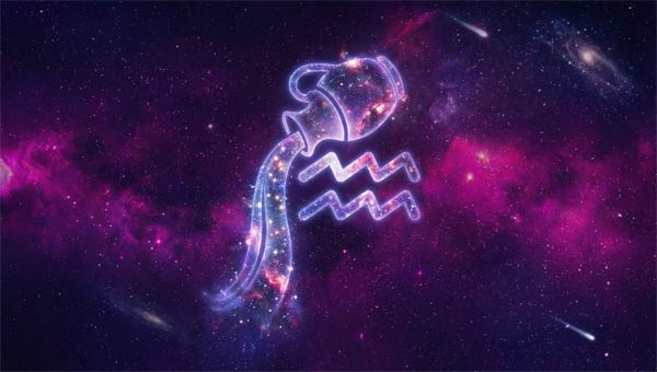 знак Водолей на фоне неба