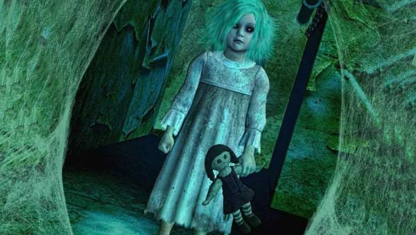 призрачная девочка с куклой