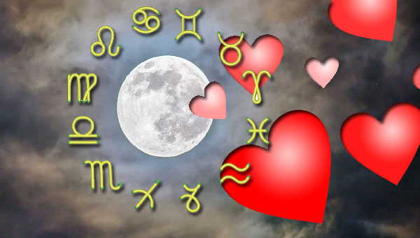 Зодиак, Луна и сердечки