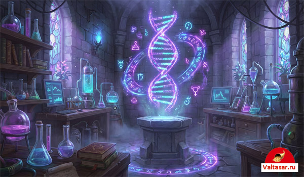 химия и алхимия -биохакинг в лаборатории, спираль ДНК
