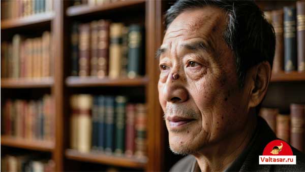 мужчина с бородавкой на носу