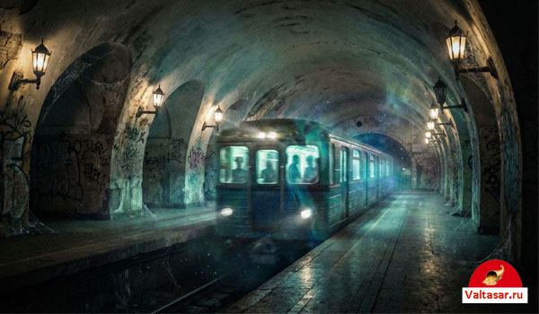 призрачный поезд в метро