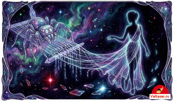 паук плетет платье для Пустоты