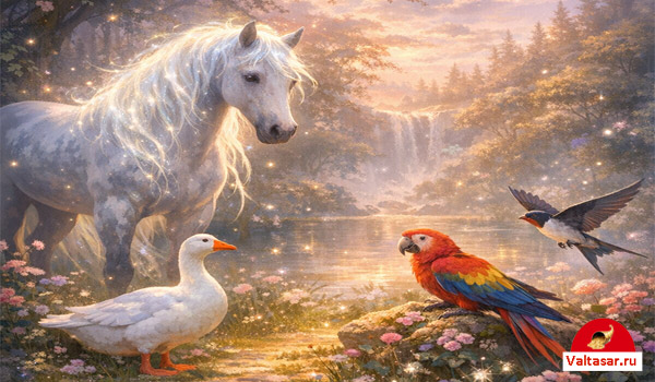 звери на лесной опушке