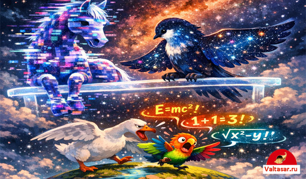 абстракция звери спорят